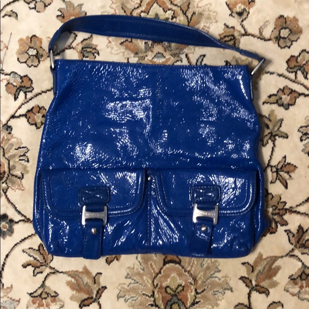 EUC royal blue michael kors purse